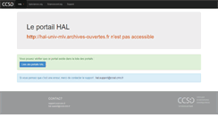 Desktop Screenshot of hal-univ-mlv.archives-ouvertes.fr