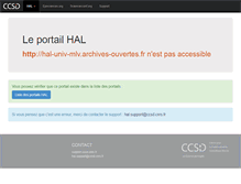 Tablet Screenshot of hal-univ-mlv.archives-ouvertes.fr