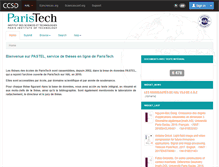 Tablet Screenshot of pastel.archives-ouvertes.fr