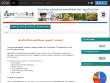 Tablet Screenshot of hal-agroparistech.archives-ouvertes.fr